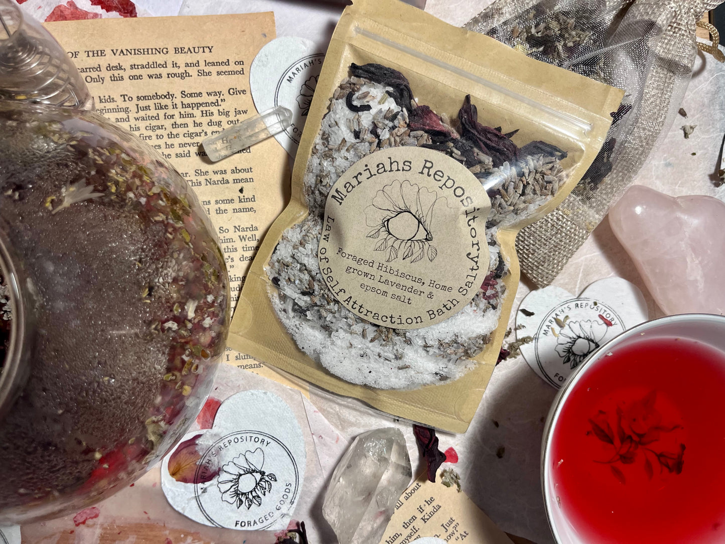 Law of Self Attraction Hibiscus Bath Salts